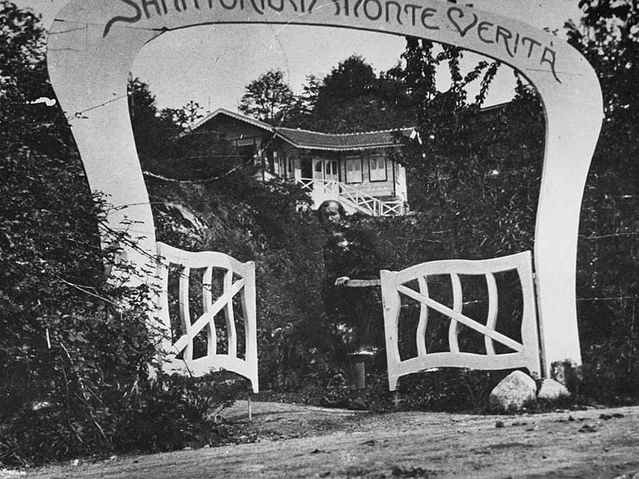 Theosophical entrance of the Monte Verità Sanatorium, 1907