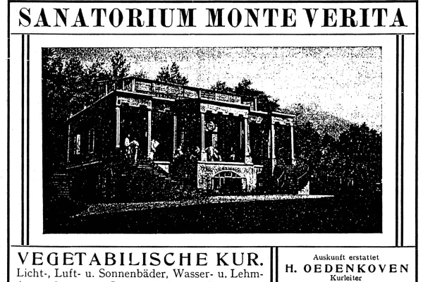 Pubblicità Sanatorio Monte Verità